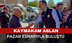 Kaymakam Emrah Aslan İlçe Pazar Yerini Ziyaret Etti