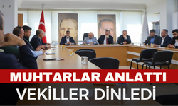 Muhtarlar talep ve şikayetlerini milletvekillerine ilettiler