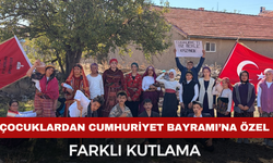 Çocuklardan Cumhuriyet Bayramı’na özel farklı kutlama