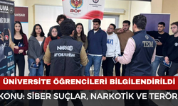 Afyon emniyeti öğrencileri bilgilendirdi