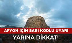Afyonkarahisar İçin Sarı Kodlu Yağış Uyarısı