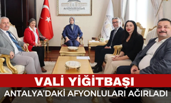 Antalya'daki Afyonlular, Vali Yiğitbaşı’nı ziyaret etti