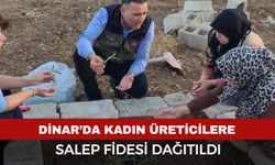 Afyon'da kadın üreticilere salep fidesi dağıtıldı