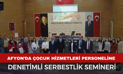 Afyon'da çocuk hizmetleri personeline eğitim