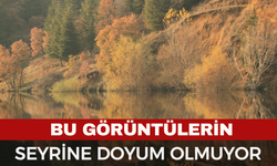 Sis bulutlarının gökyüzüne yükseldiği anlar görsel şölen oluşturdu