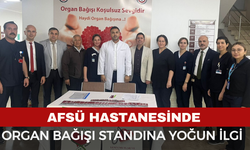 AFSÜ Hastanesinde Organ Bağışı Standına Yoğun İlgi