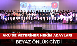 AKÜ'de Veteriner Hekim Adayları Beyaz Önlük Giydi