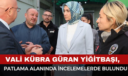 Vali Yiğitbaşı,Patlama Alanında İncelemelerde Bulundu
