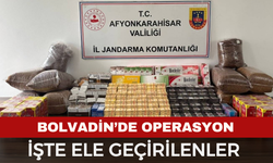 Bolvadin'de kaçakçılık operasyonu