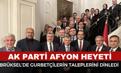 AK Parti Afyon heyeti Bürüksel'de