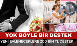Yeni Evlenen Çiftlere Büyük Destek: 6 Ay Kira ve 200 Bin TL Eşya Yardımı
