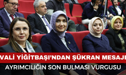 Vali Yiğitbaşı'ndan Şükran Mesajı