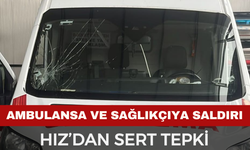 Kazaya Giden Sağlıkçı Darp Edildi, Ambulansa Zarar Verildi