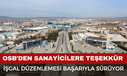 Afyonkarahisar OSB’den Sanayicilere Teşekkür