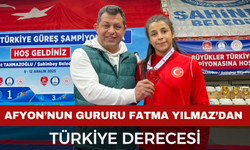 Afyonkarahisar’ın Gururu Fatma Yılmaz’dan Türkiye Derecesi