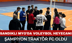 Sandıklı MYO’da Voleybol Heyecanı: Şampiyon Traktör FC Oldu