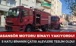 Afyon'da Korkutan Yangın: 5 Katlı Binada Yangın