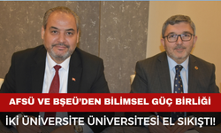 AFSÜ ve Bilecik Şeyh Edebali Üniversitesi El Sıkıştı
