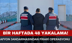 Afyon Jandarmasından Firari Operasyonu