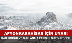 Afyonkarahisar İçin Uyarı kar yağışı devam edecek