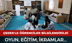 ‘ÇEDES Projesi’ kapsamında Atatürk Ortaokulu öğrencileri bilgilendirildi