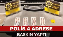 Afyon'da polisten 4 farklı adrese baskını
