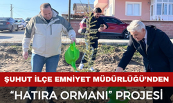 Şuhut İlçe Emniyet Müdürlüğü Hatıra Ormanı oluşturuldu