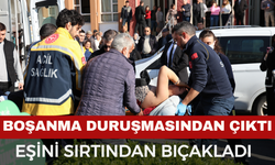 Boşanma duruşmasından çıktı, eşini sırtından bıçakladı