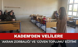 KADEM’den ‘Akran Zorbalığı’ ve ‘Güven Toplumu’ Eğitimi
