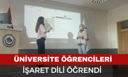 Afyon'da Üniversite Öğrencileri İşaret Dili Öğrendi