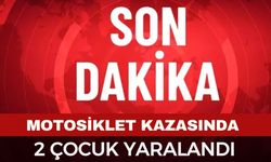 Afyon'da motosiklet kazası 2 çocuk yaralı