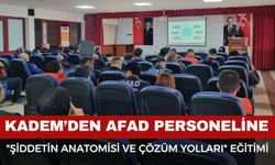 KADEM’den AFAD Personeline Eğitim