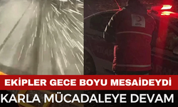 Afyon’da Karla Mücadeleye devam