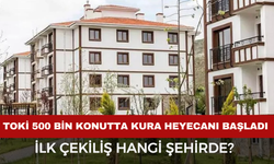 TOKİ 500 Bin Konutta Kura Heyecanı Başladı