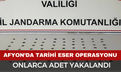 Afyonkarahisar’da Tarihi Eserler Yakalandı