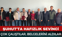 Şuhut’ta hafızlık icazet sevinci