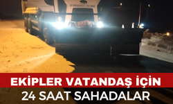 İl Özel İdaresi Kış Şartlarına Karşı 24 Saat Sahada