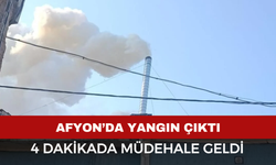 Afyonkarahisar'da mahallede yangın alarmı