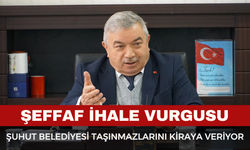 Şuhut Belediyesi Taşınmazlarını Kiraya Veriyor