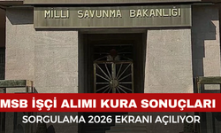 MSB İşçi Alımı Kura Sonuçları Sorgulama 2026 Ekranı Açılıyor