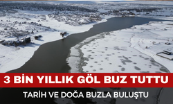 Frig Vadisi Beyaza Büründü, Emre Gölü Dondu