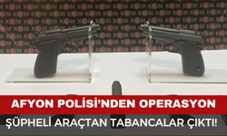 Afyon’da Silah Operasyonu: Şüpheli Araçtan Tabancalar Çıktı!