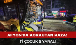 Afyonkarahisar’da Yolcu Otobüsü Çöp Kamyonuna Çarptı