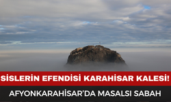 Afyonkarahisar’ın sis altındaki görüntüsü mest etti