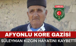 Afyonkarahisar’da Kore Gazisi Süleyman Kızgın Hayatını Kaybetti