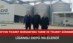 Afyon’da Tarım ve Ticaret Masaya Yatırıldı