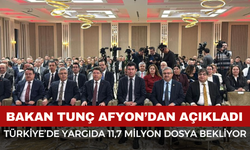 Bakan Tunç Afyonkarahisar'da konuştu