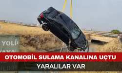 Afyon'da otomobil sulama kanalına uçtu