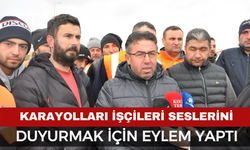 Karayolları İşçileri Seslerini Duyurmak İçin Eylem Yaptı