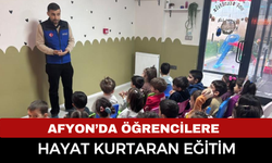 Afyon’da Öğrencilere Hayat Kurtaran Eğitim